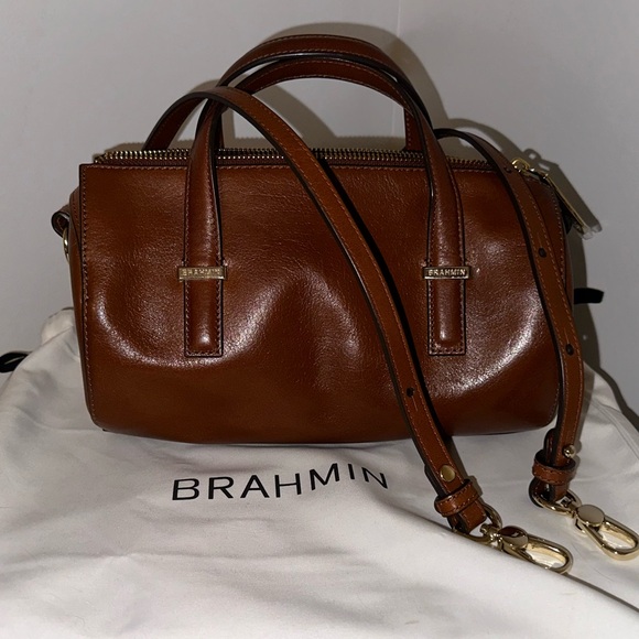 Brahmin Topsail Claire Crossbody Whiskey - Picture 3 of 6